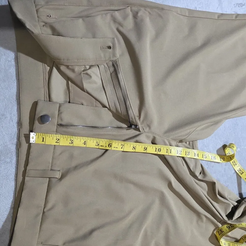 crz yoga mens golf pants Khaki Sz 38